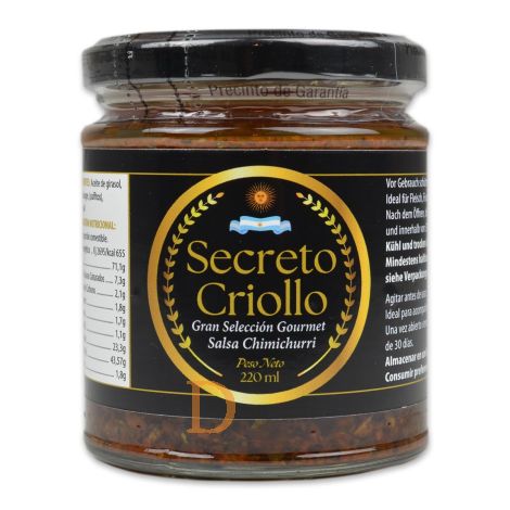 Chimichurri Secreto Criollo 220ml - picante
