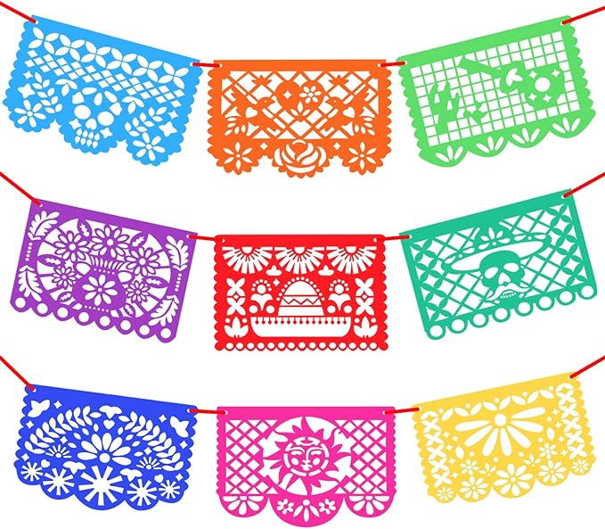 Papel picado de PAPEL - 10 hojas con 5 metros
