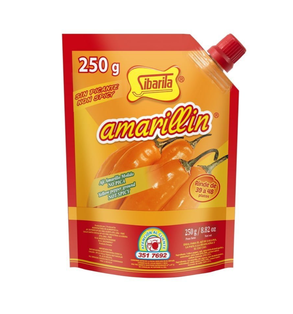 Amarillin Aji amarillo molido Pouch 250g - SIBARITA