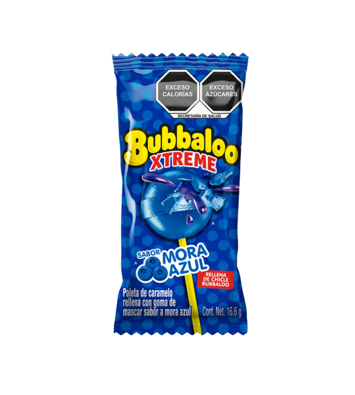 Paleta Bubbaloo Xtreme Mora 16.6 gr Bubbaloo