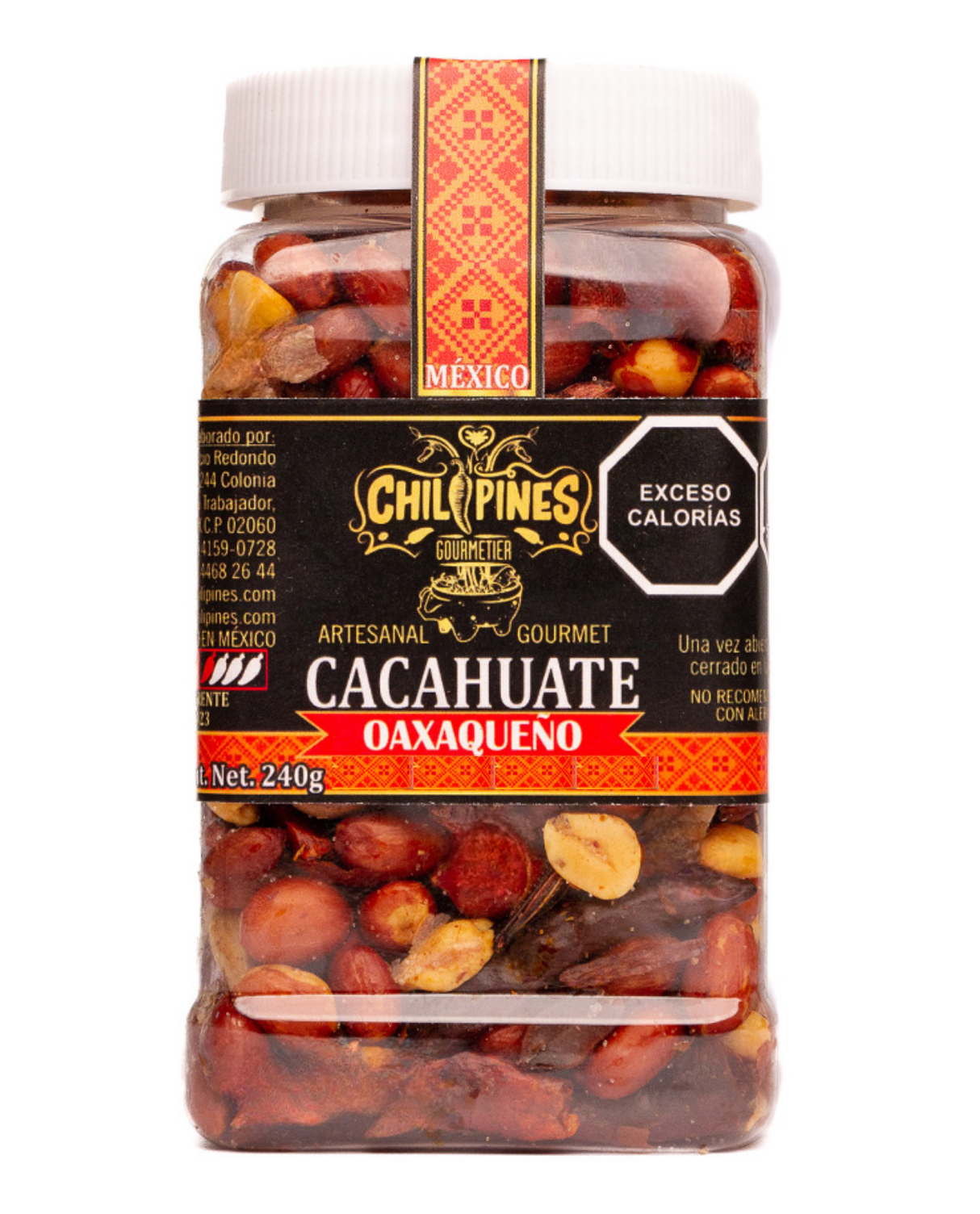 Cacahuate con Ajo y Chile de Árbol 240g CHILIPINES