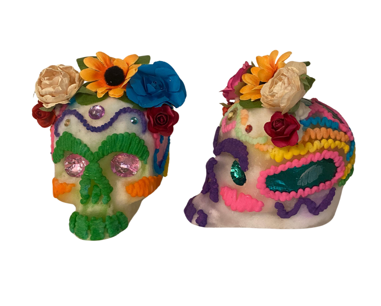 Calaverita de azucar (calavera) Frida Kahlo - DIA DE MUERTOS
