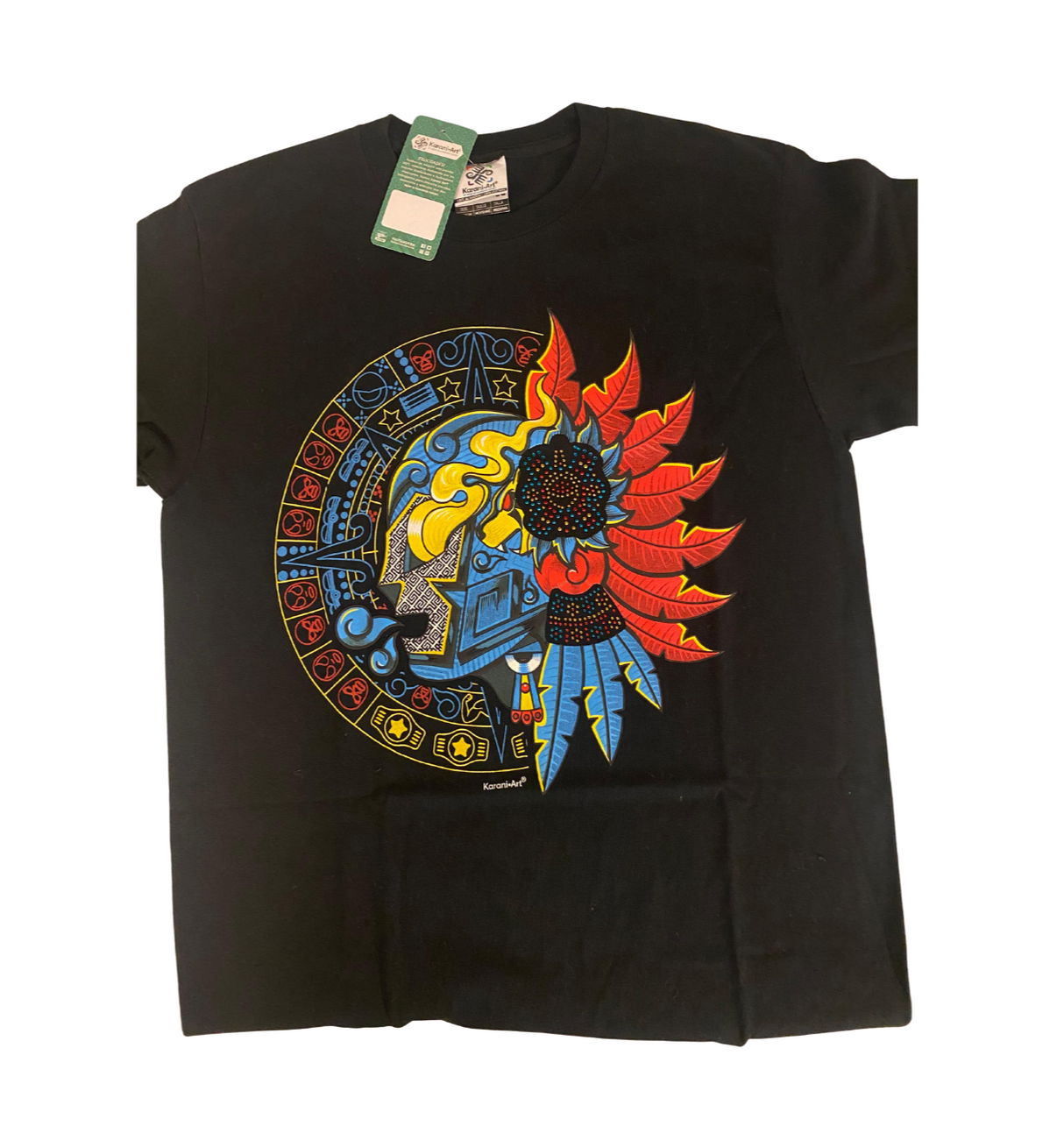 T-Shirt - Camiseta Calendario azteca luchadores (M)