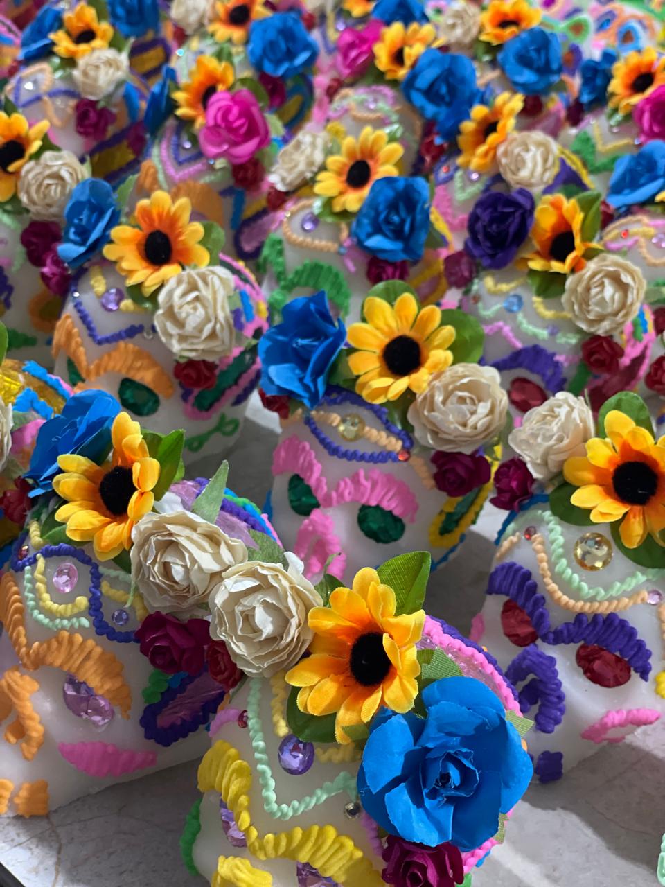 Calaverita de azucar (calavera) Frida Kahlo - DIA DE MUERTOS