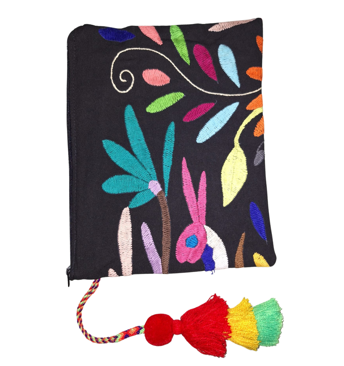 Cosmetiquera / Bolsa bordada a mano - Bordados de Tenangos