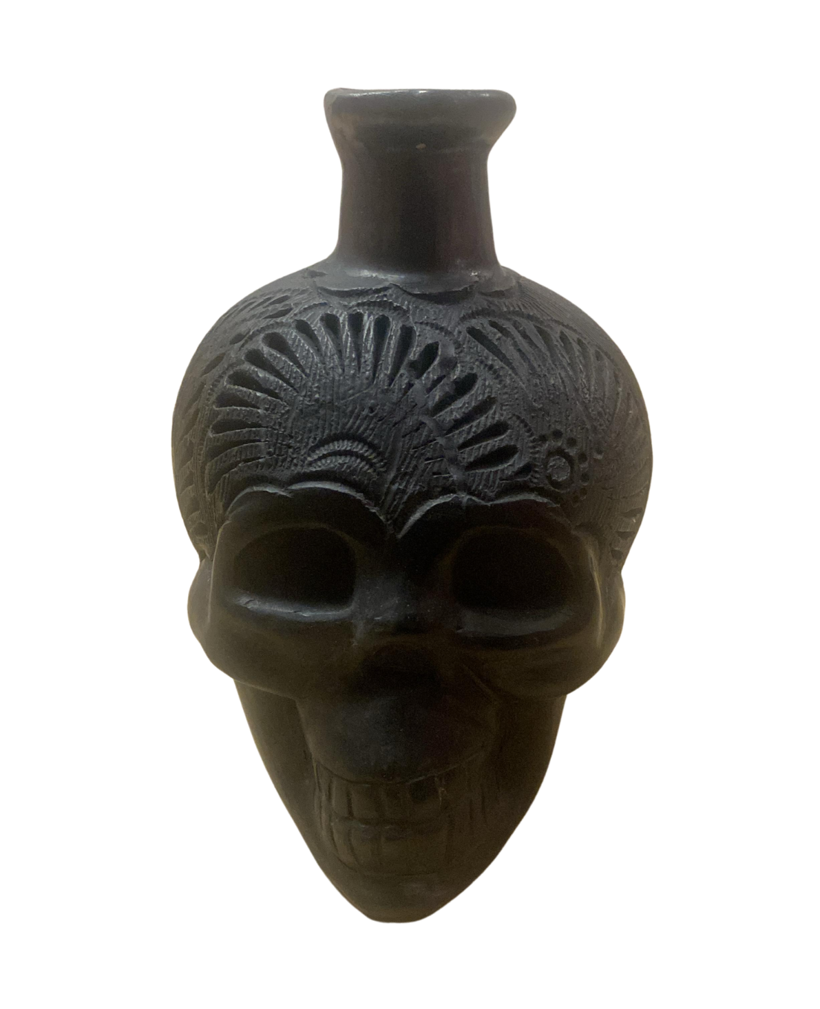 Juego de Craneo con Tequilero Barro Negro