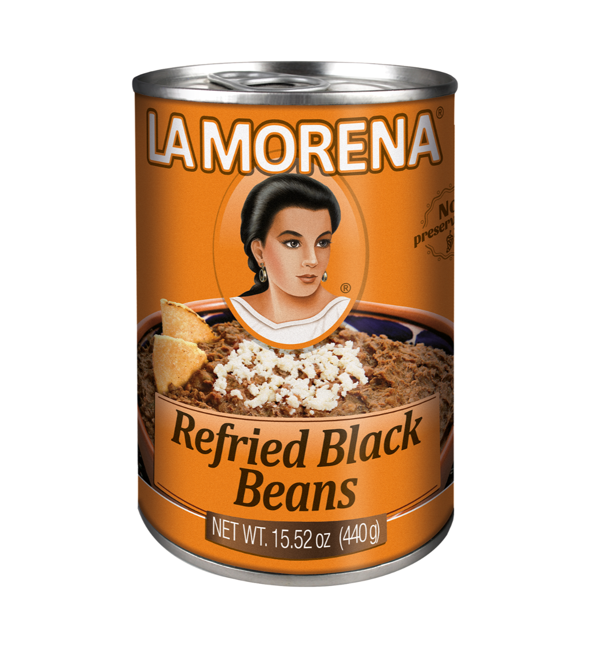 Frijoles Negros Refritos 440g - LA MORENA