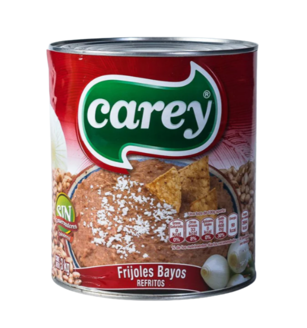 Frijoles Bayos Refritos 3 Kg - CAREY