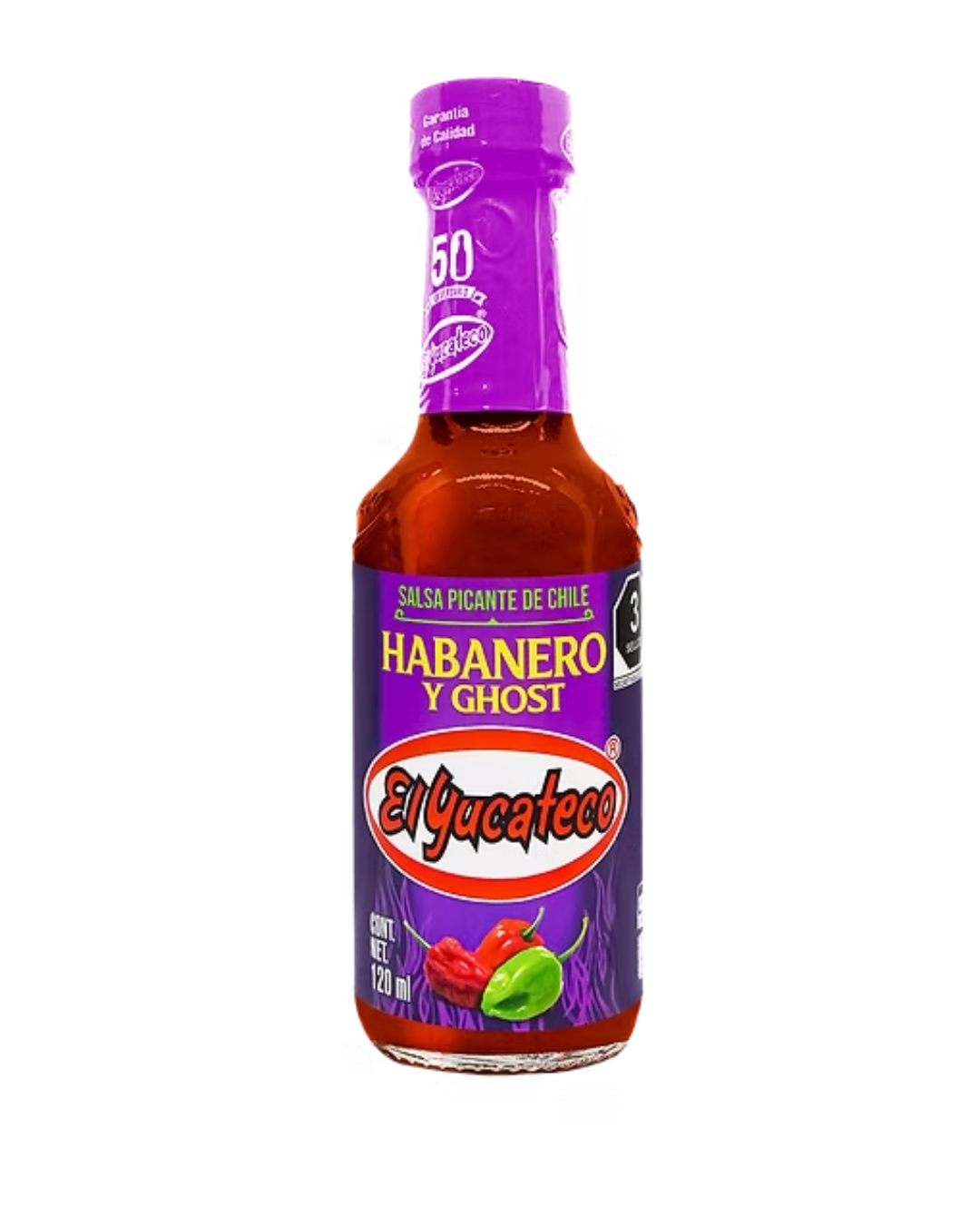Salsa Habanero & Ghost EXTRA HOT 120ml - EL YUCATECO