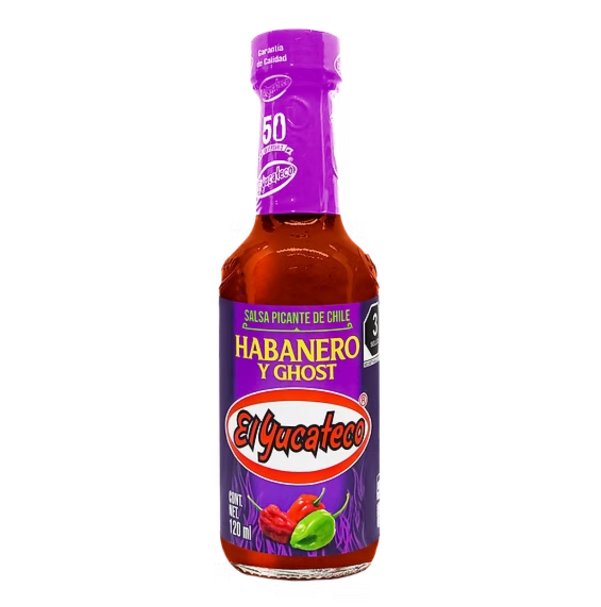 Salsa Habanero & Ghost EXTRA HOT 120ml - EL YUCATECO