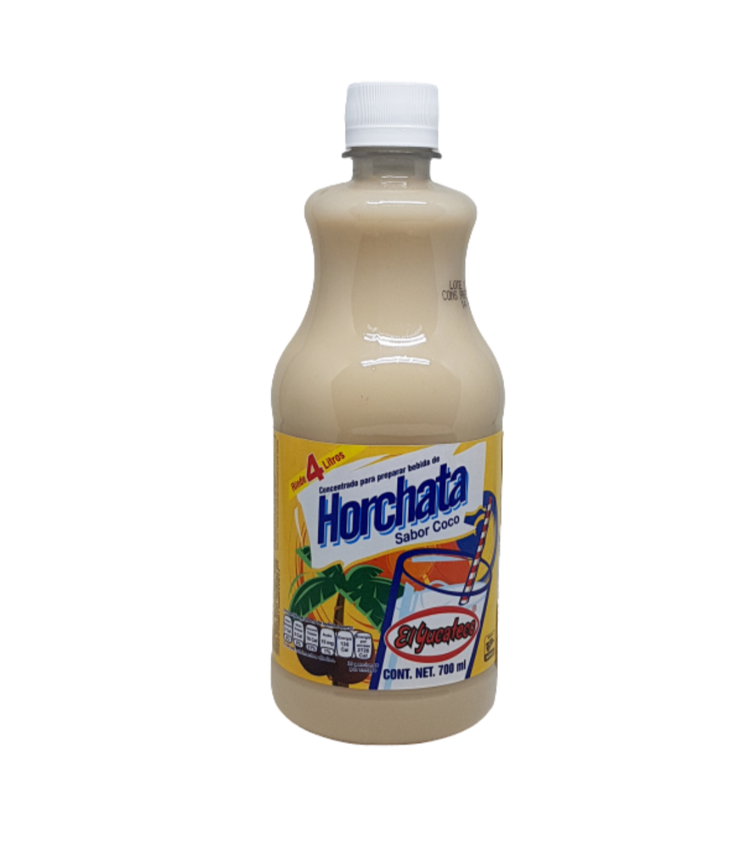 Jarabe de Horchata sabor Coco 700 ml - EL YUCATECO