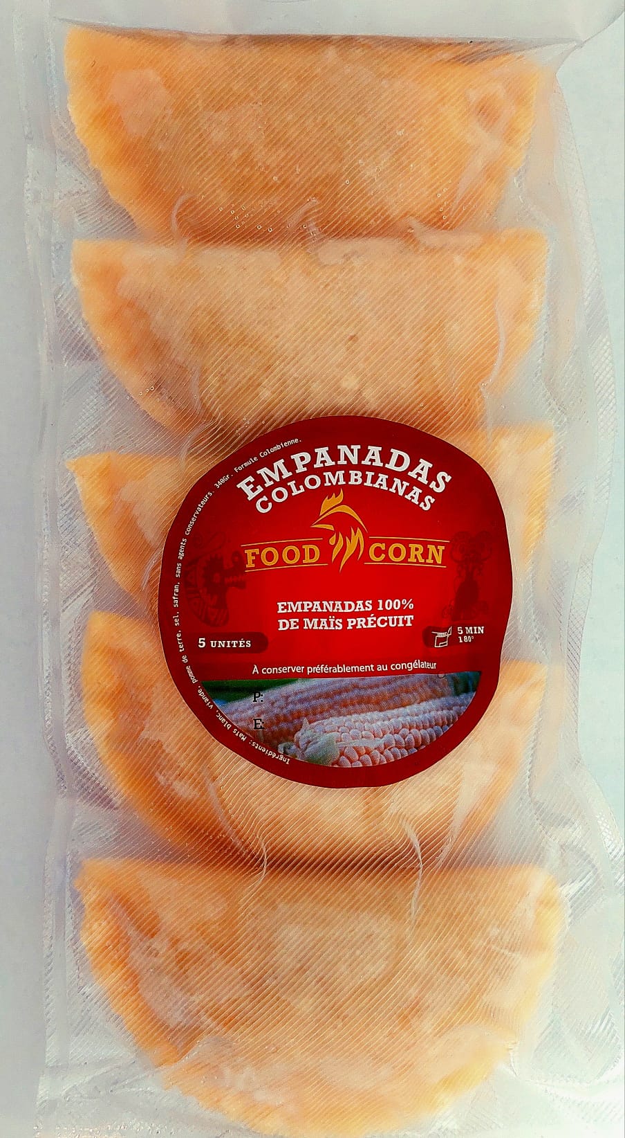 Empanadas Colombianas de carne de res 5 piezas FOOD COORN