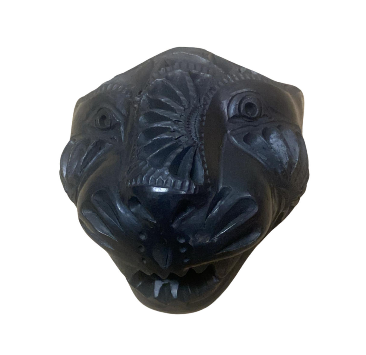 Cabeza de Jaguar Chico Barro Negro