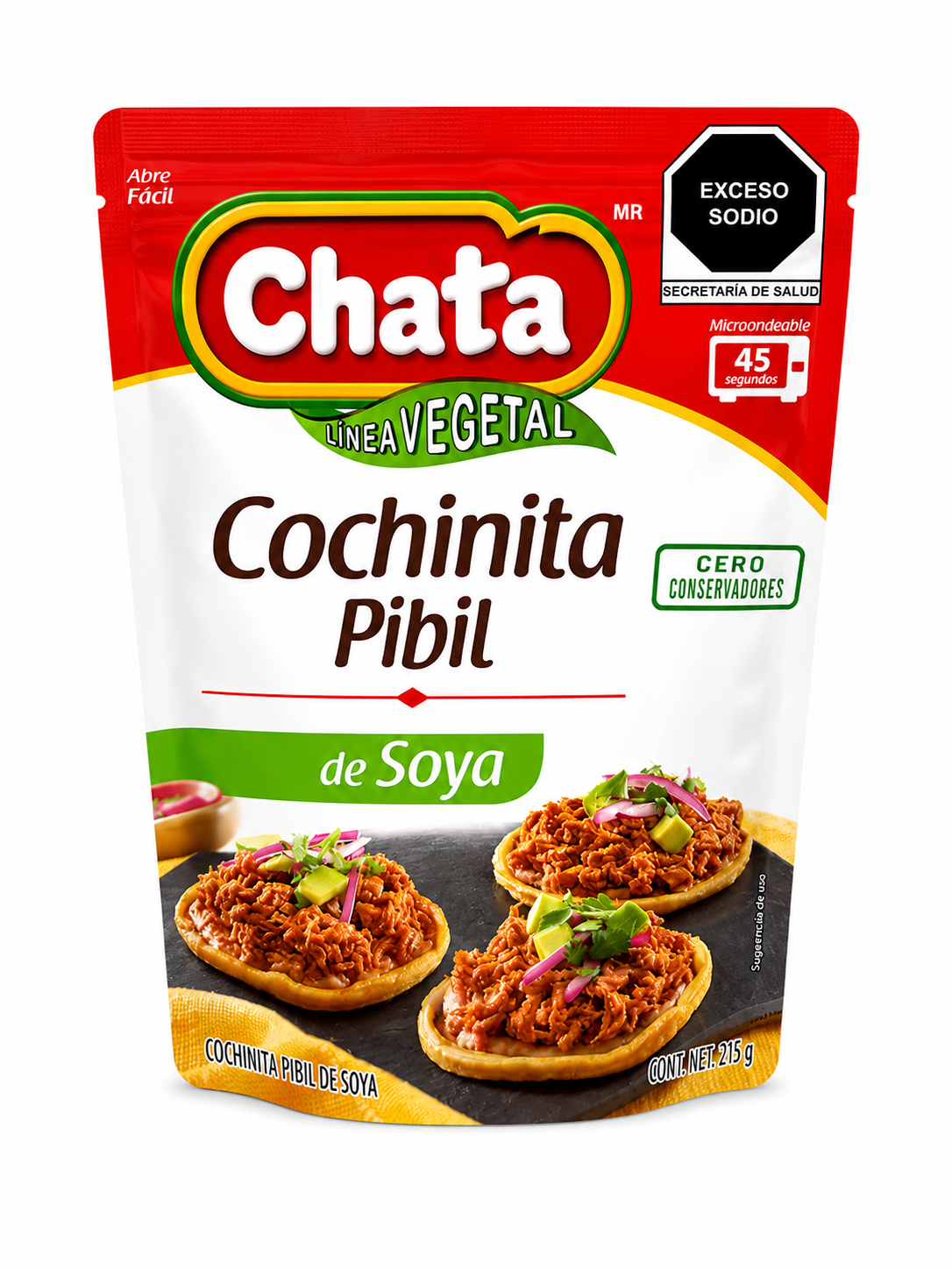 Cochinita Pibil de Soja VEGAN 215g LA CHATA