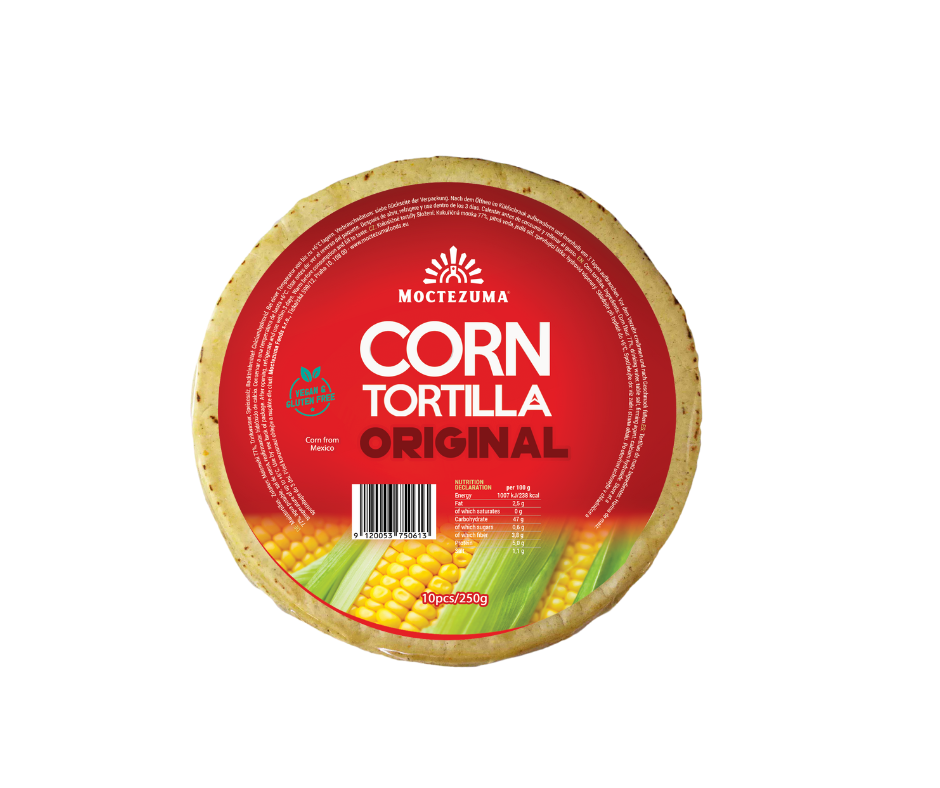 Tortillas ORIGINAL de Maiz 10 piezas 250g MOCTEZUMA