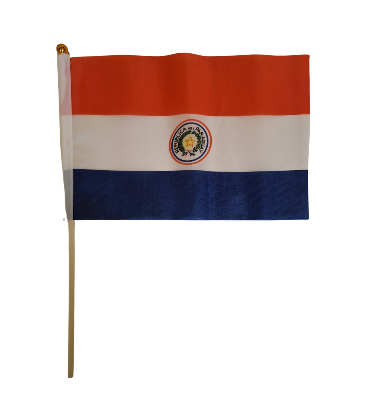 Mini bandera de Paraguay 21x13 cm.