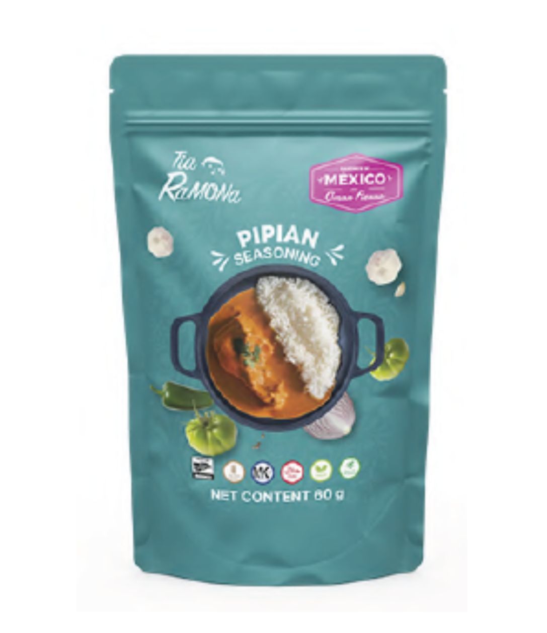 Salsa Deshidratada para preparar Pipian 60g - Tia Ramona