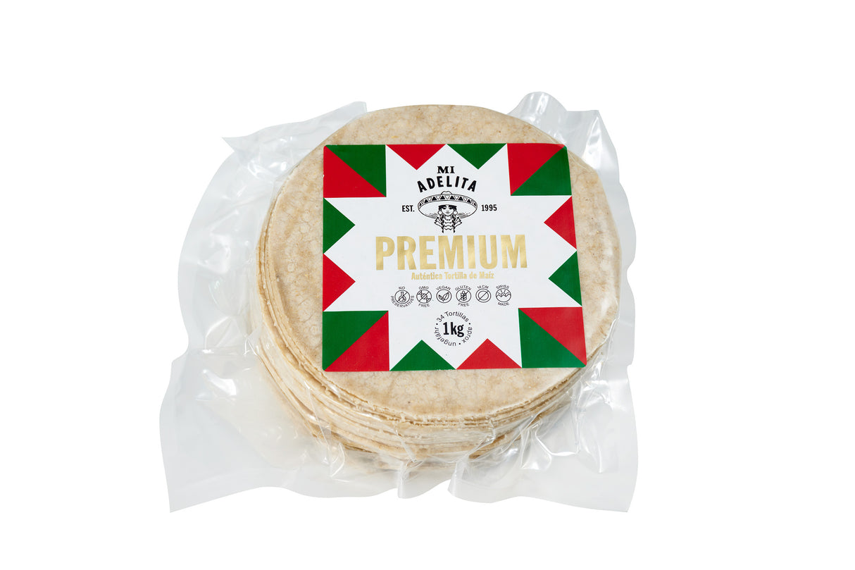 1 kg Tortillas de Maíz "Premium" Frescas - 14 cm MI ADELITA