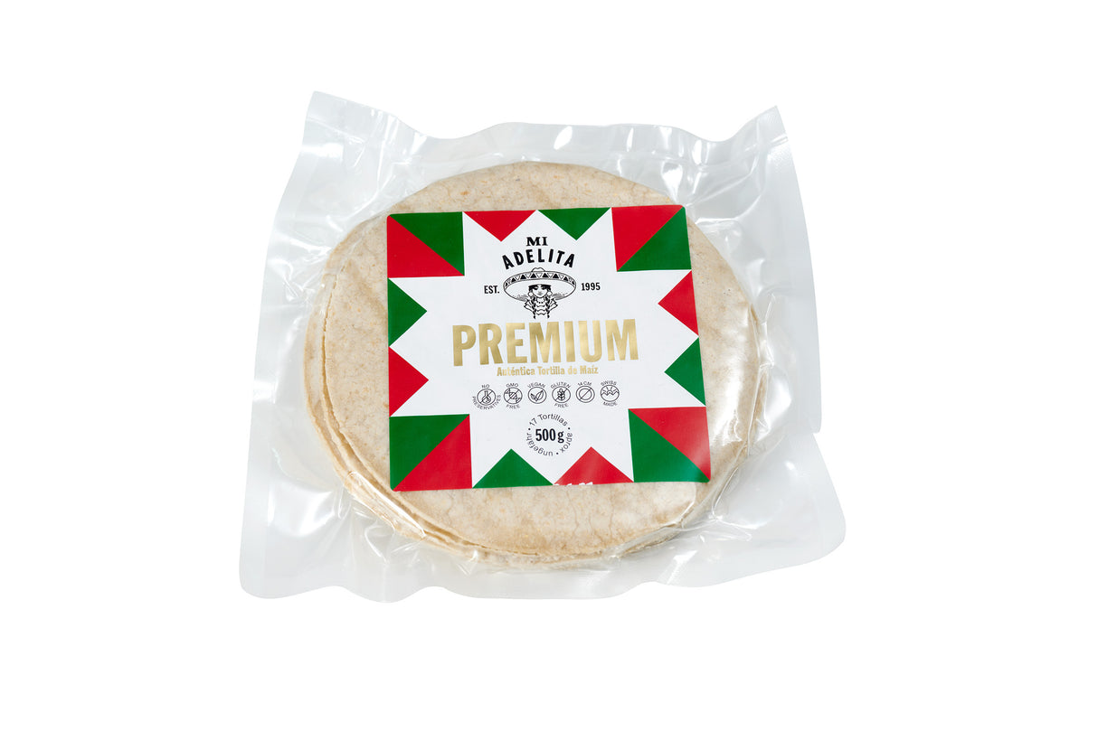500 gr Tortillas de maíz "Premium" frescas - 14 cm MI ADELITA