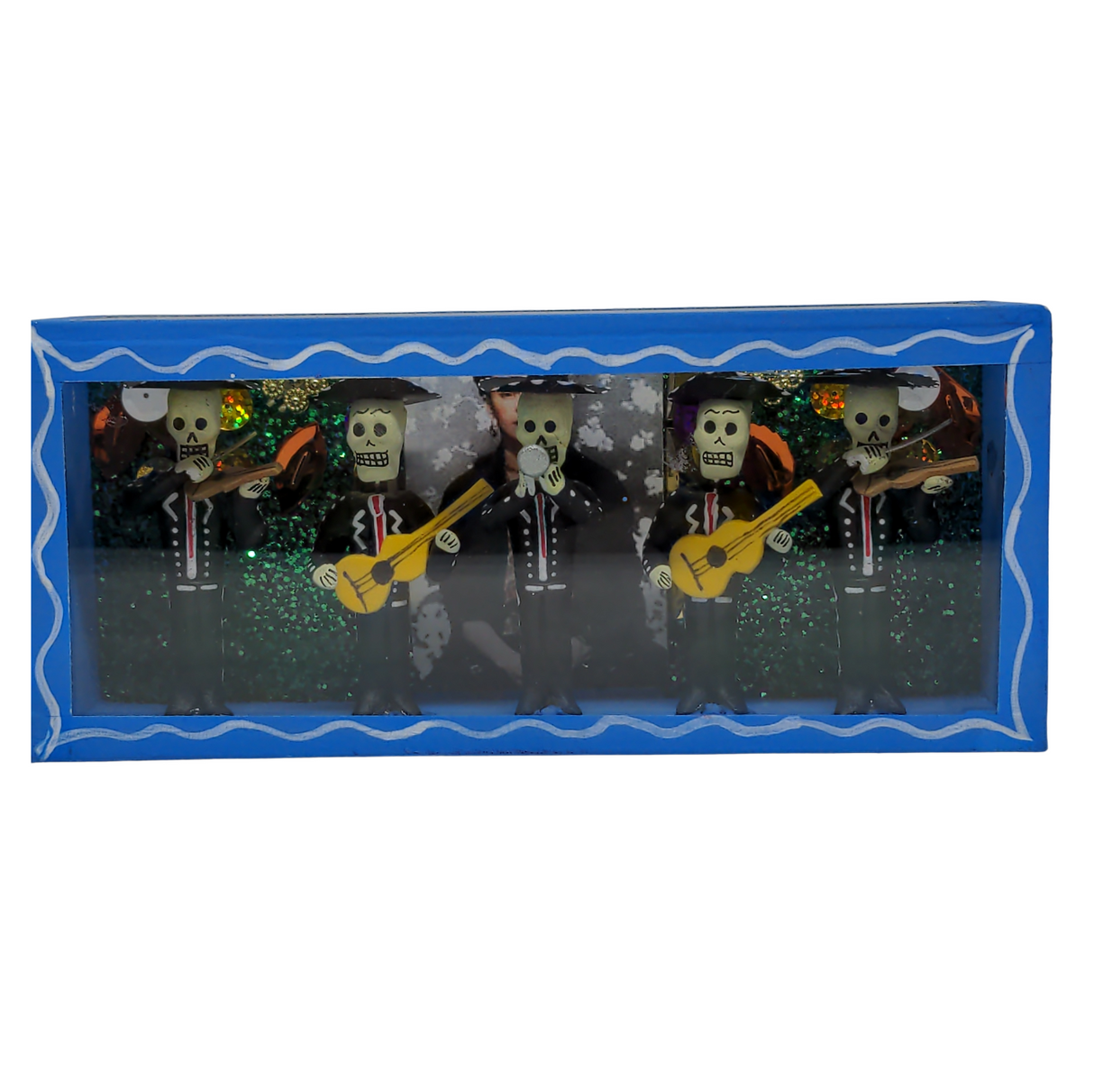Retablo de DIA DE MUERTOS Rectangular 19 x 9.5 cm