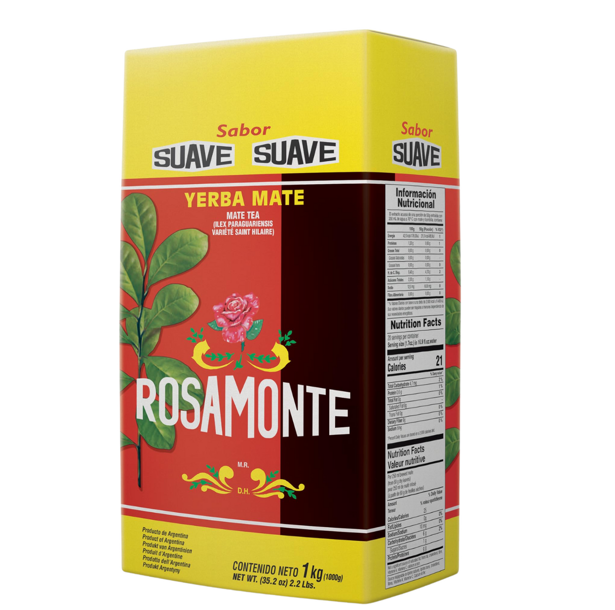Yerba Mate Suave 1 kg ROSAMONTE
