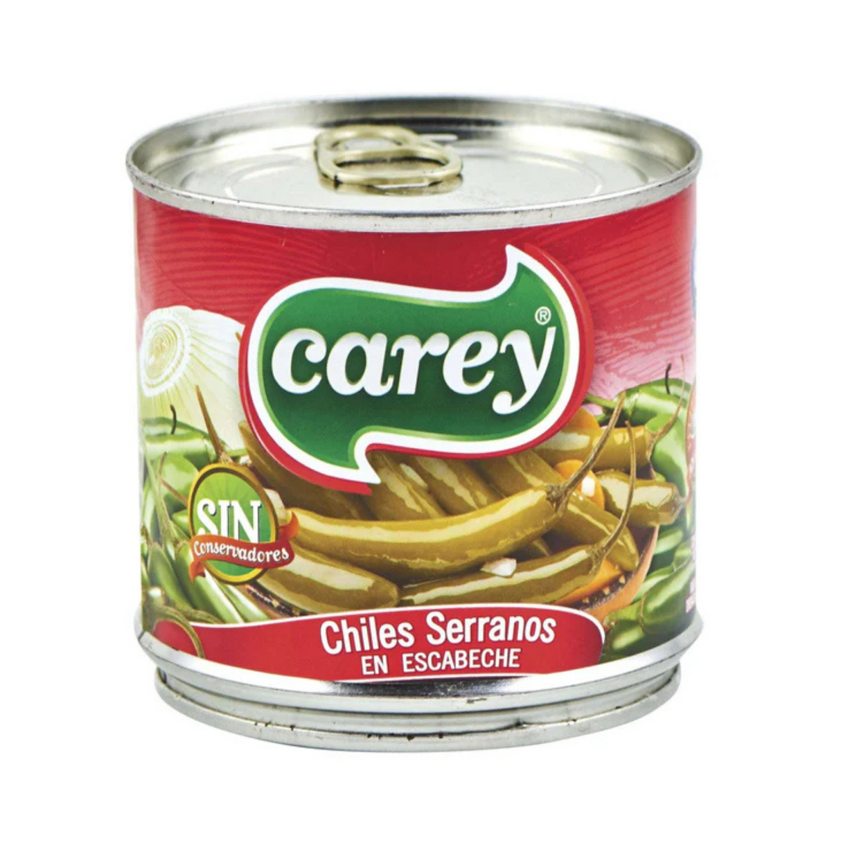 Chile Serranos Enteros en Escabeche 340g - CAREY