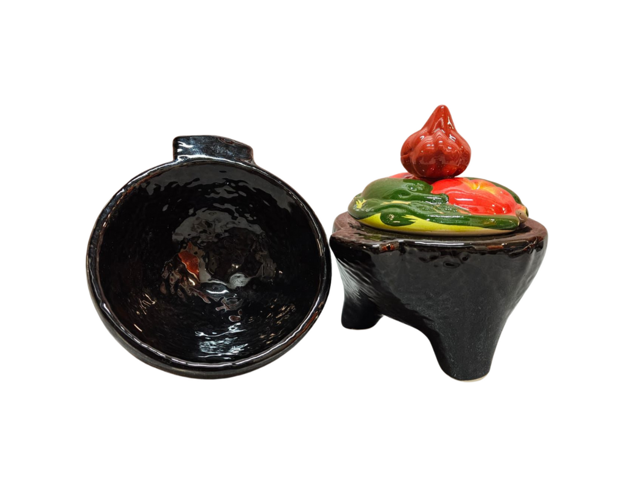 Salseros con Tapa de Cerámica