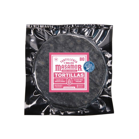 Tortillas de Maíz Azul 1 kg 12 cm TAQUERA BIO - MASAMOR