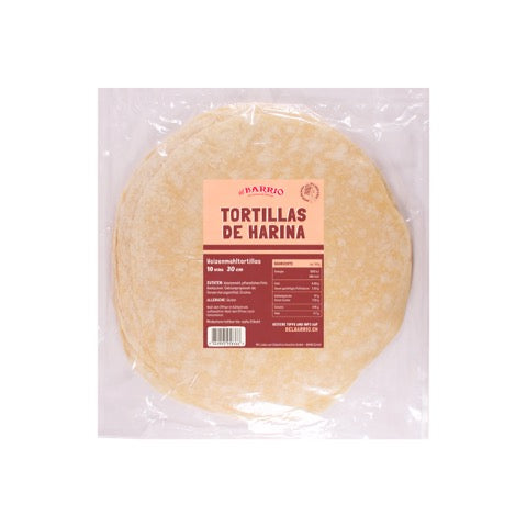 Tortillas Burrito Harina de trigo de 30 cm ( 10 pzas ) del Barrio