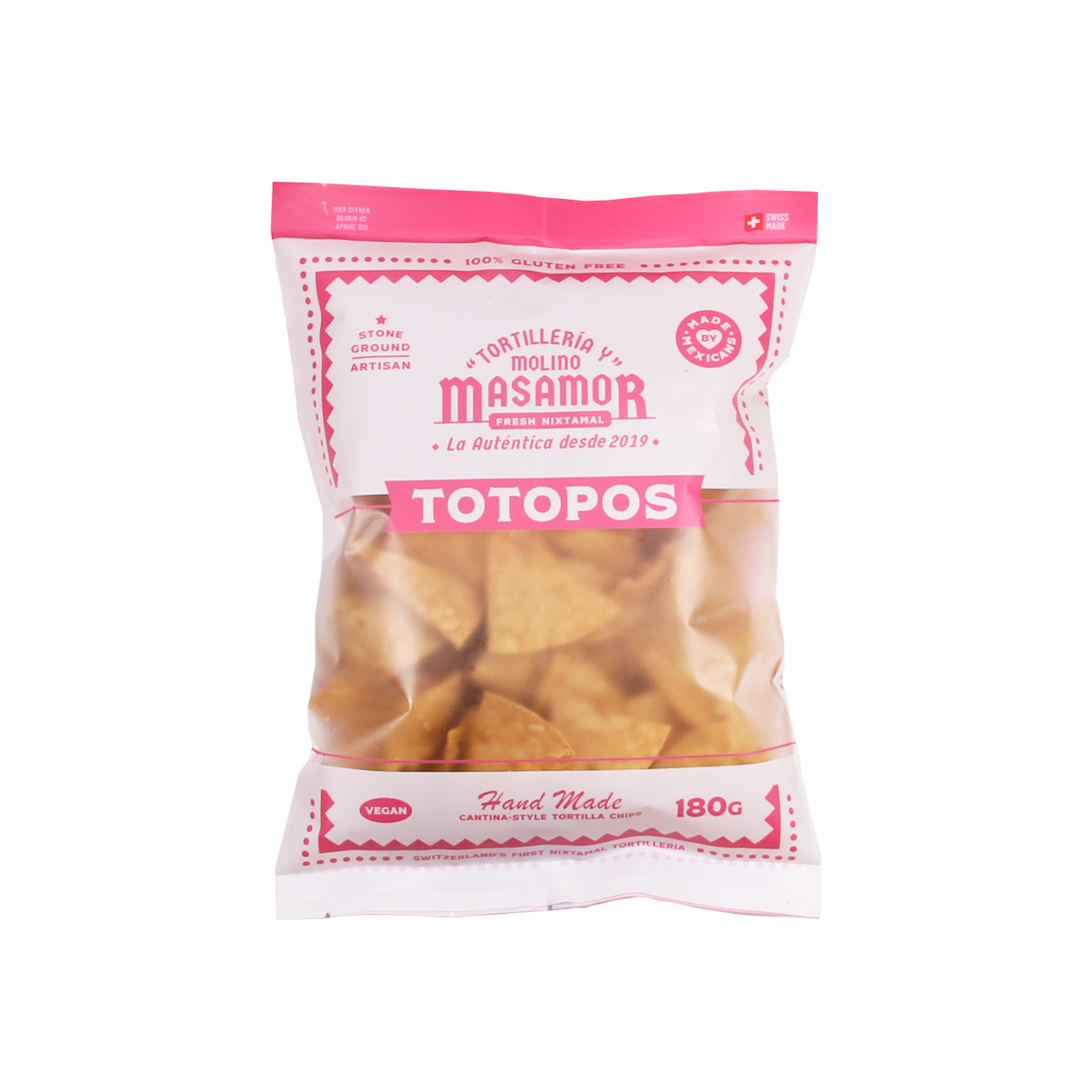 Totopos  / Tortilla Chips al Natural 180g MASAMOR