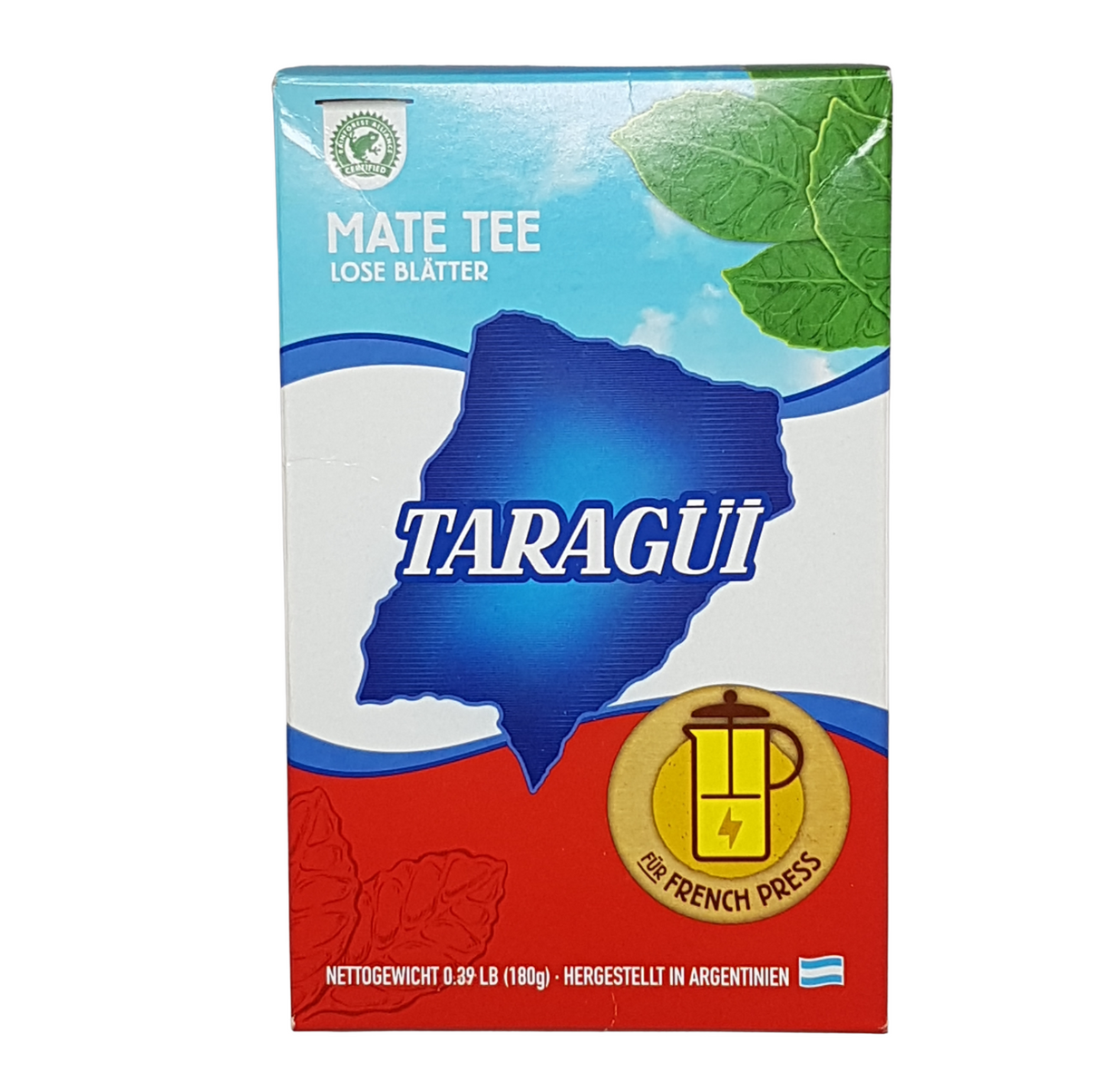 Yerba Mate Para prensa Francesa 180 g - TARAGUI