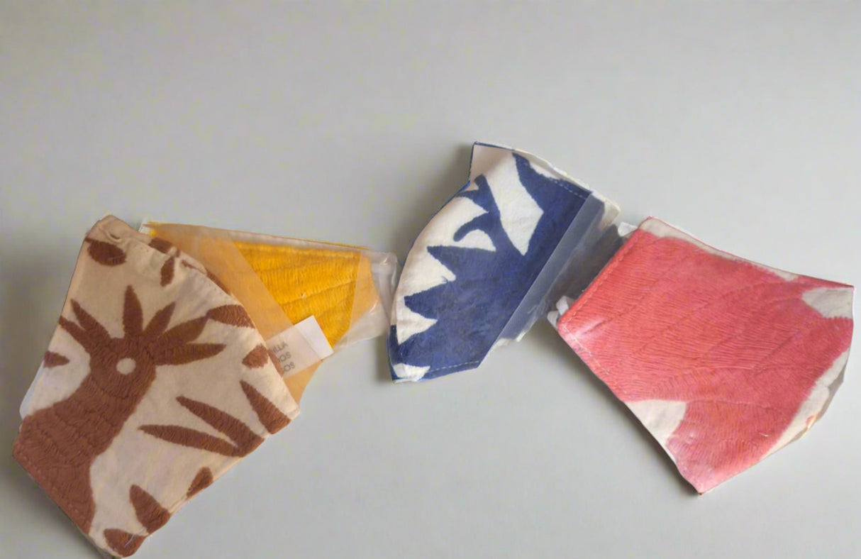 Mascarilla de bordados terangos