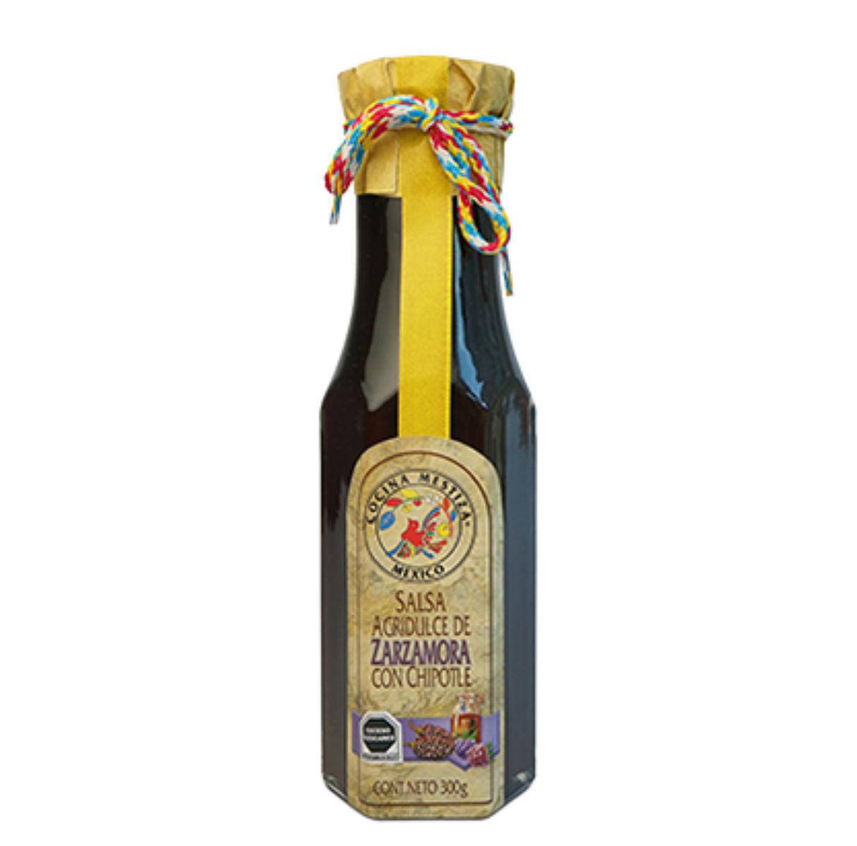 Salsa agridulce de Zarzamora con Chipotle 300 gr - COCINA MESTIZA