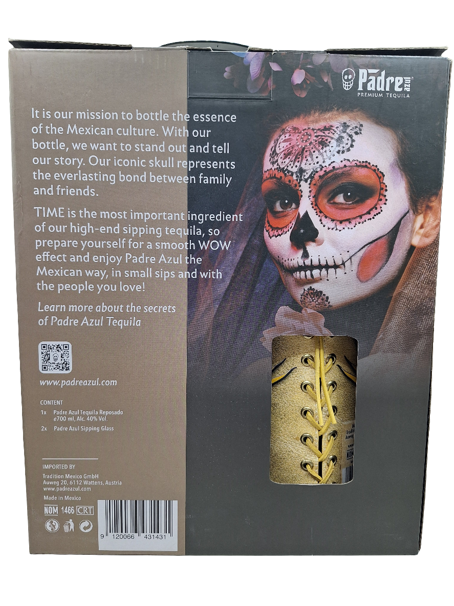 Tasting Set Tequila Reposado 700 ml PADRE AZUL