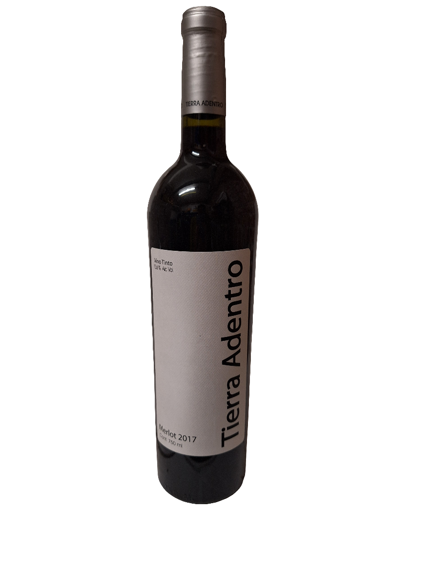 Vino Tinto Merlot 2017 - 750 ml / 13.6% vol. TIERRA ADENTRO