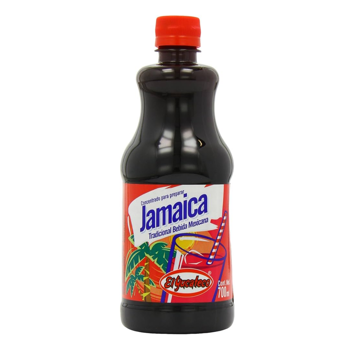 Jarabe de Flor de Jamaica 700ml - EL YUCATECO