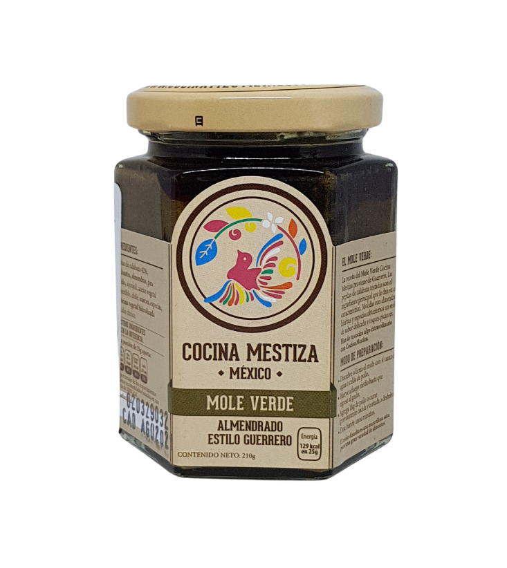 DESCUENTO 30% Mole Verde Almendrado 210g - COCINA MESTIZA FECHA DE CADUCIDAD 30.11.2025