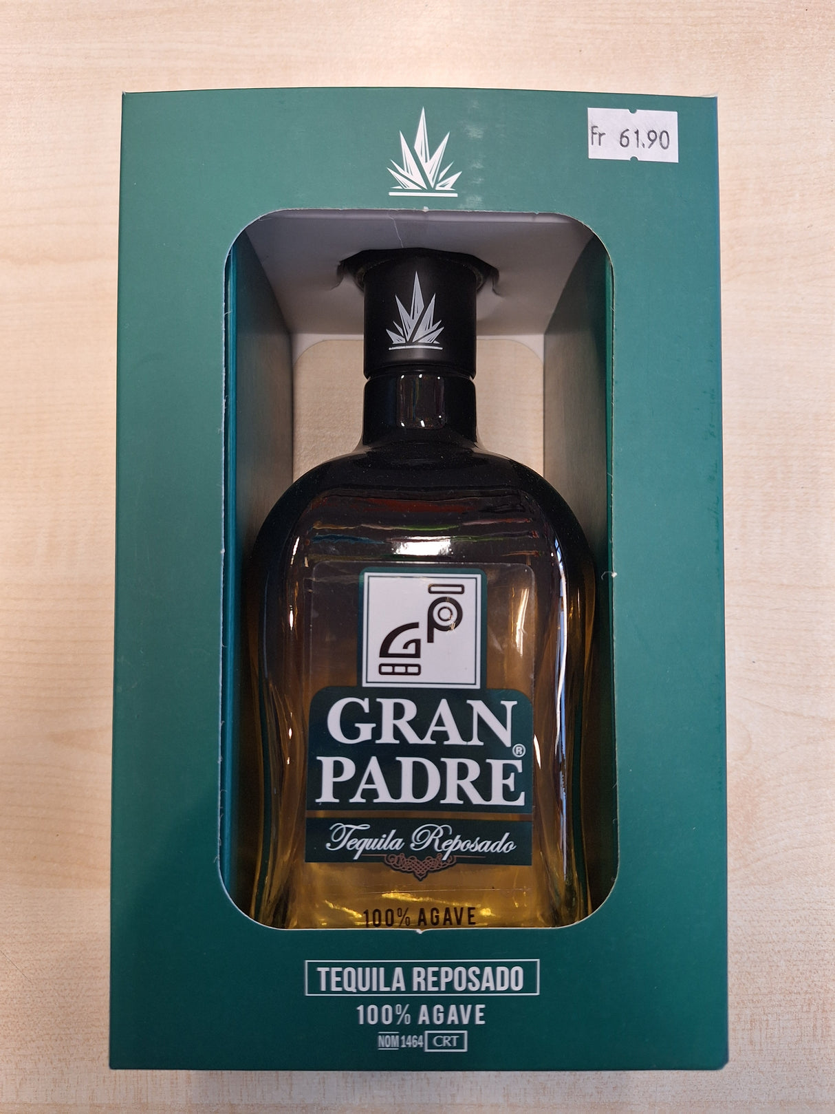 TEQUILA GRAN PADRE REPOSADO100% AGAVE 38° 700ML