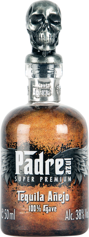 *Tequila MINI Añejo 50 ml PADRE AZUL