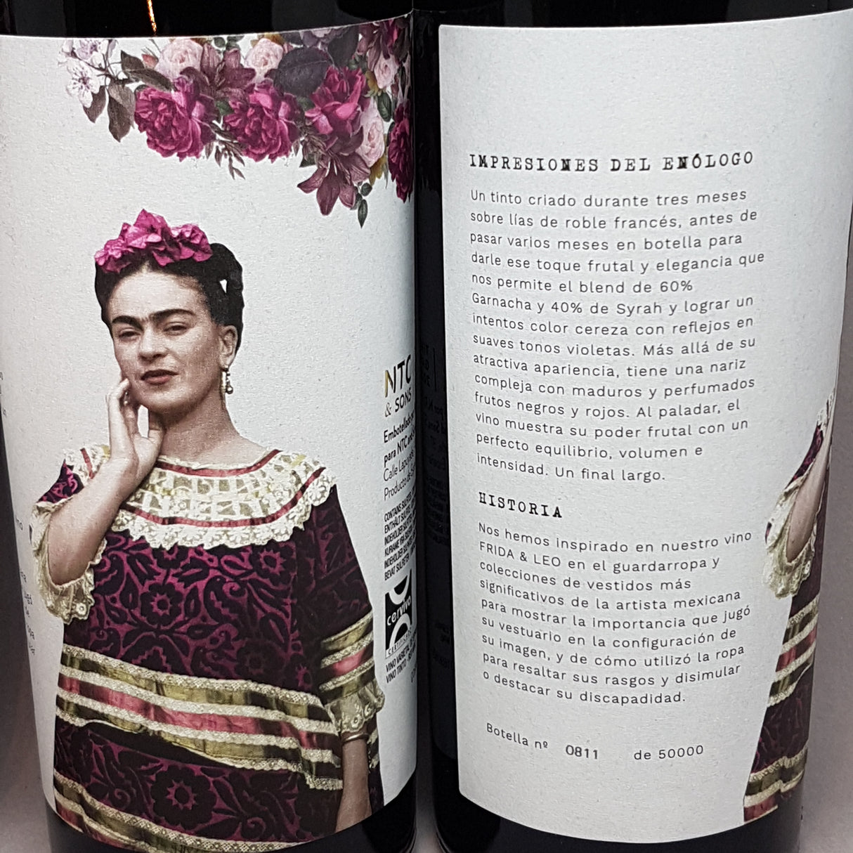 Vino Garnacha Tinta Syrah Varietal de España 2022 - 750 ml - Leo y Frida NTC & SONS