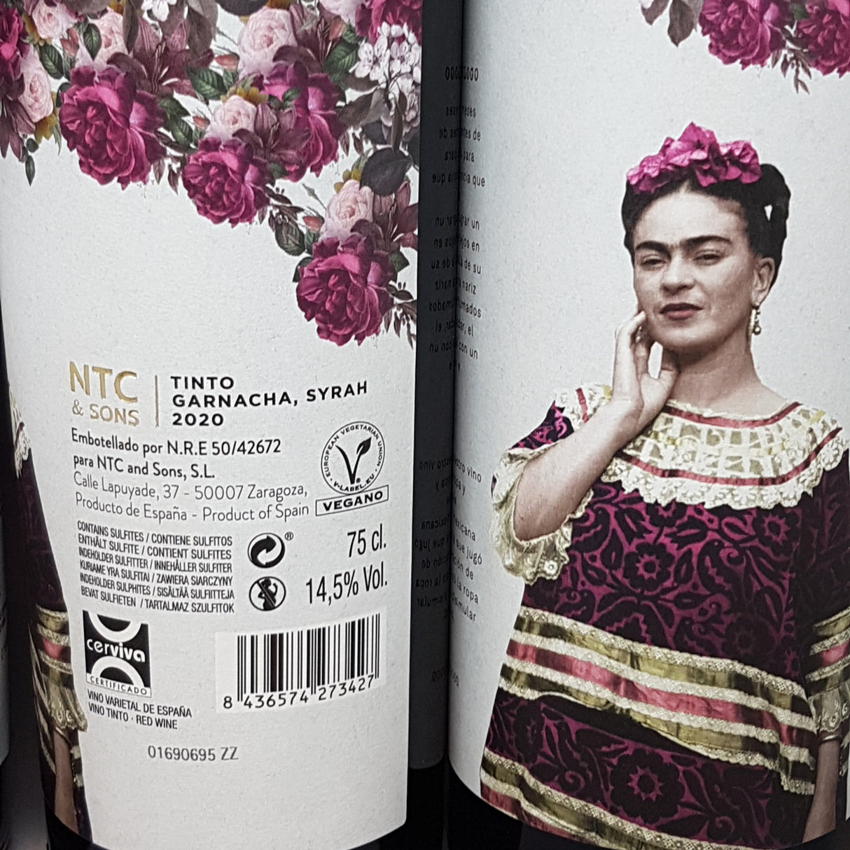 Vino Garnacha Tinta Syrah Varietal de España 2022 - 750 ml - Leo y Frida NTC & SONS