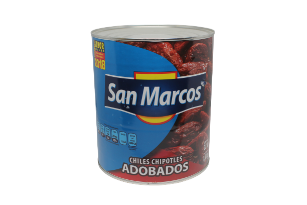 DESCUENTO 30% Chipotles en Adobo 2.8 kg SAN MARCOS FECHA DE CADUCIDAD 21.02.2026