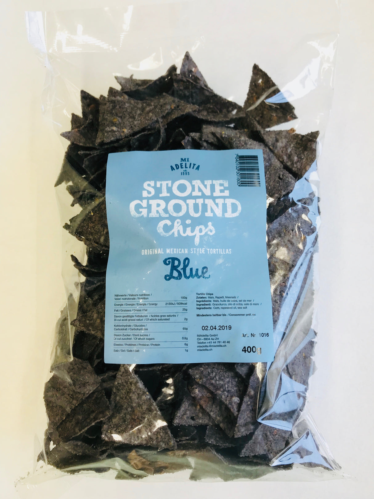 Tortilla Chips Azul 400g MI ADELITA