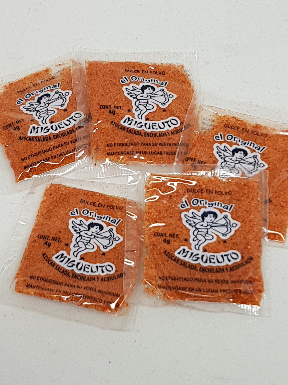 Chile en polvo original chamoy 4 gr MIGUELITO