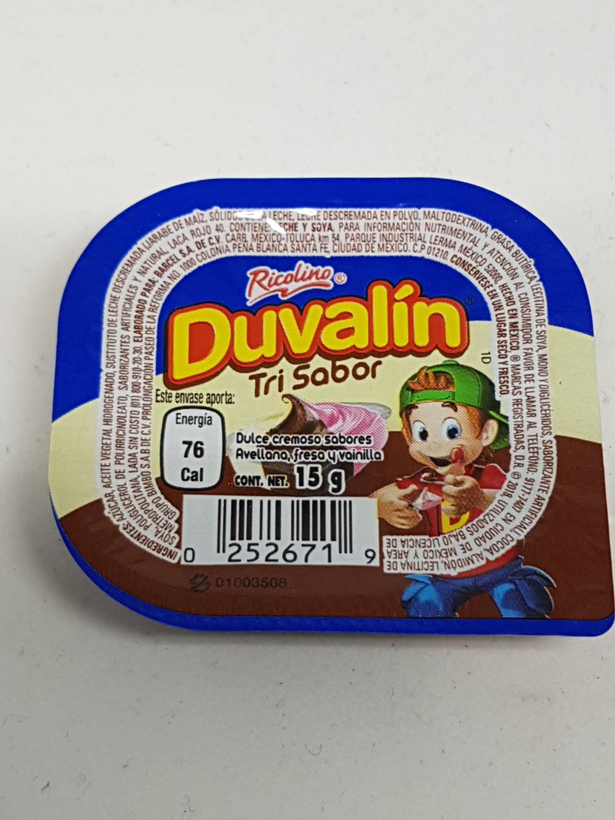 Duvalin Trisabor ( Avellana Fresa Vailnilla) 15g
