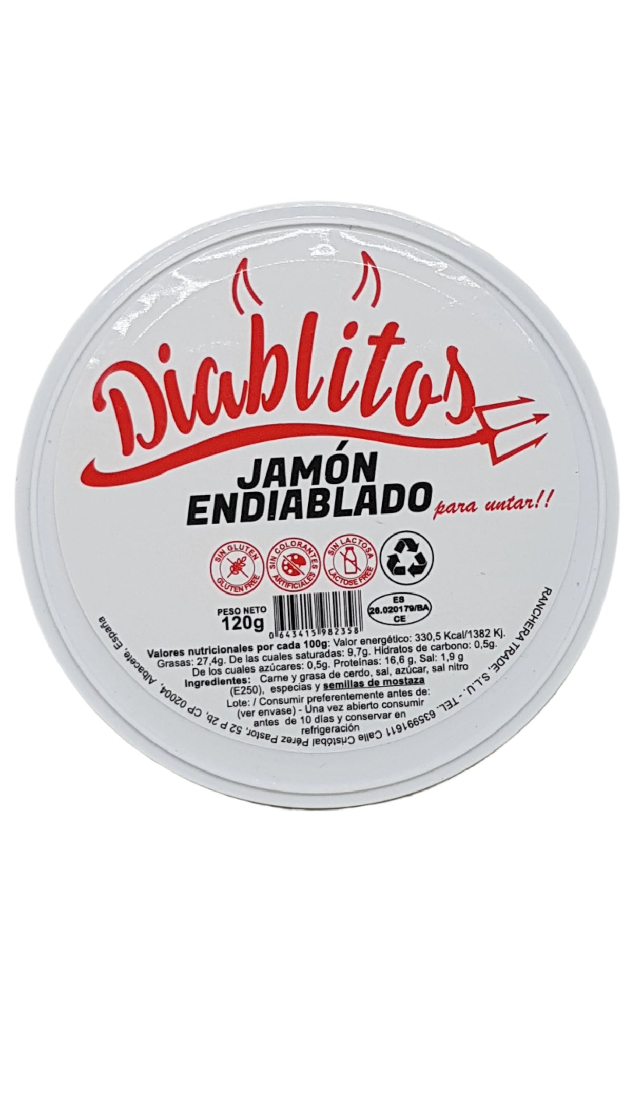 Jamón para untar 120 gr DIABLITOS