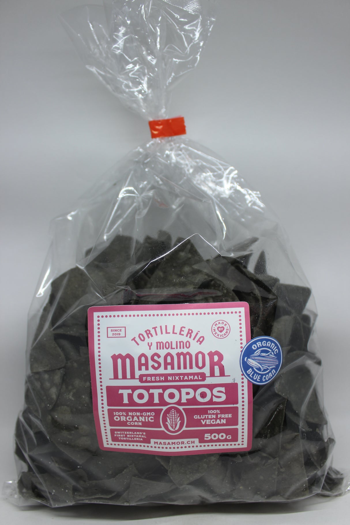 Totopos / Tortilla Chips Azul al natural 500gr MASAMOR