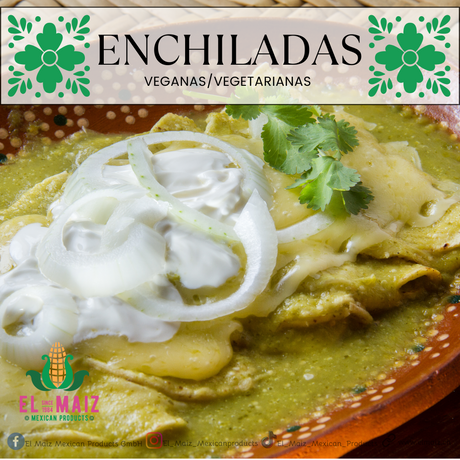 Enchiladas Vegetarianas o Veganas