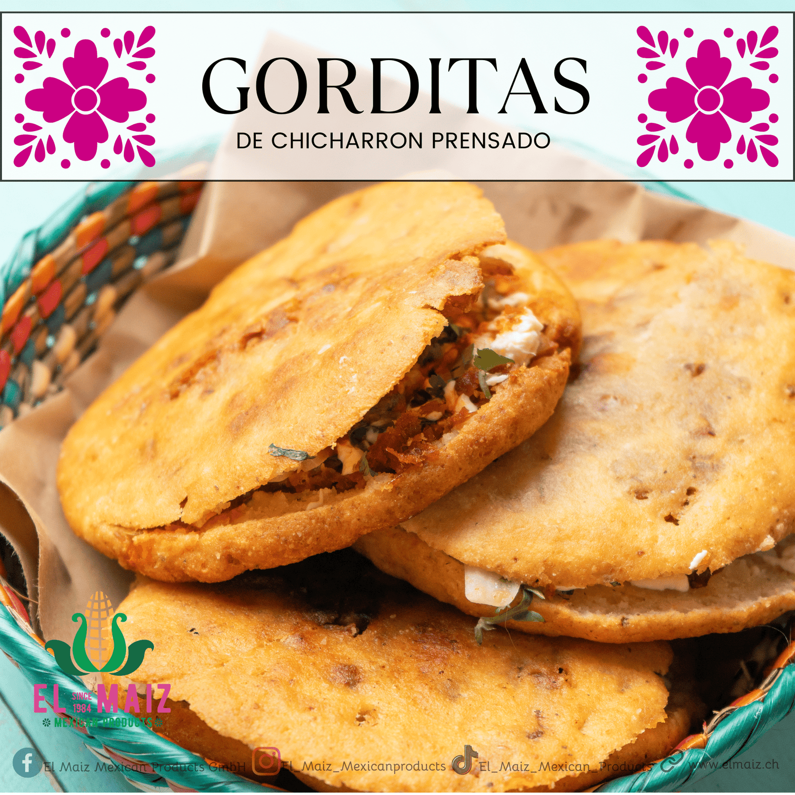 Gorditas de Chicharrón Prensado