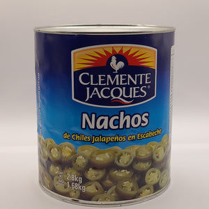 Chiles Jalapeños Nachos 2800 gr CLEMENTE JACQUES